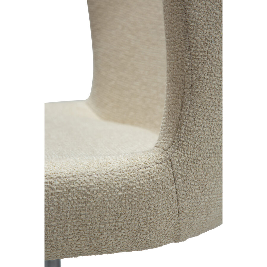 Glam Amandel Bouclé Bureaustoel