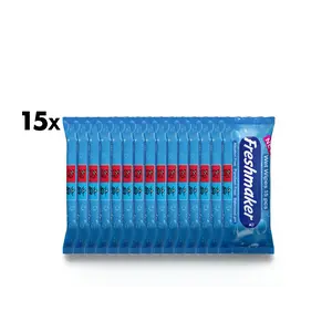 Aqua Natte Zakdoekjes Voordeelbundel - 15x15 Stuks | Compact & Verfrissend