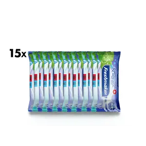 Lime Antibacteriële en Antifungale Natte Zakdoekjes Voordeelbundel - 15x15 Stuks