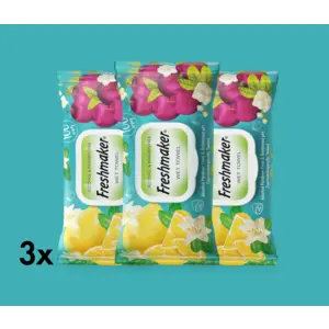 Lime Natte Doekjes Voordeelbundel - 3x100 Stuks | Alcoholvrij, pH-gebalanceerd, Dermatologisch Getest