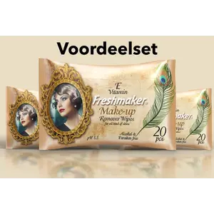 Make-up Remover Doekjes Voordeelbundel - 3x20 Stuks | Alcoholvrij & pH-gebalanceerd