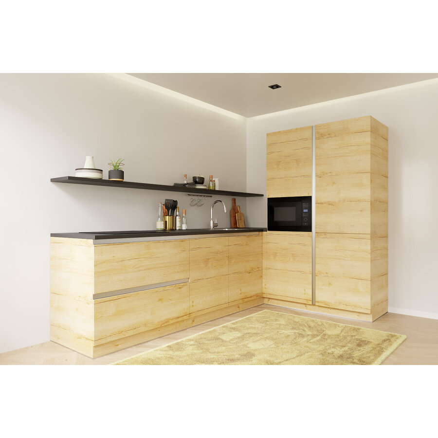 Trendy Basilicum L - Keuken Eiken Goudbruin Trendy Basilicum L - Keuken Eiken Goudbruin