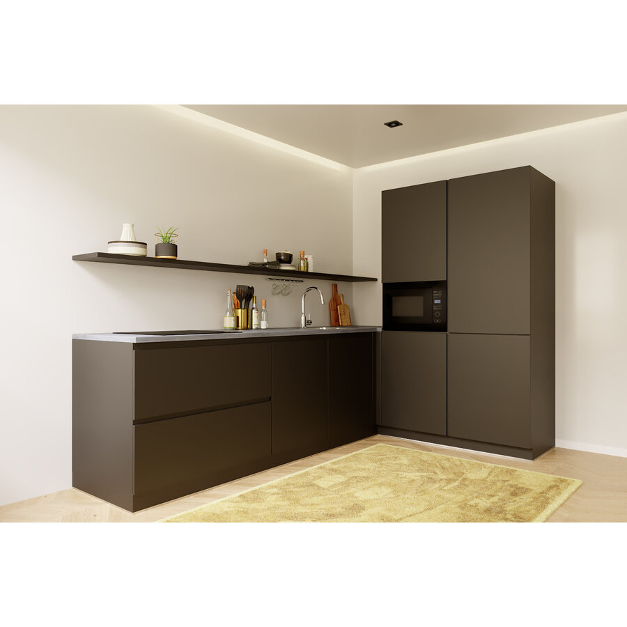 Feel Basilicum L - Keuken Zwart Feel Basilicum L - Keuken Zwart