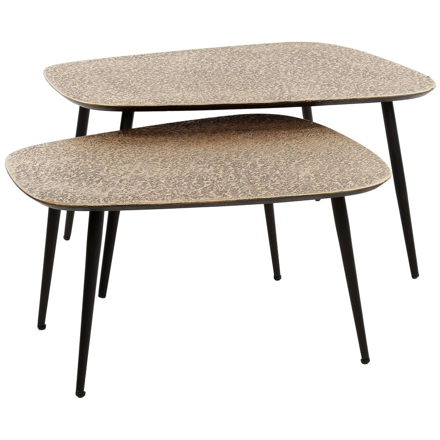 Chezelle XXL Salontafel Set van 2 Brons Chezelle XXL Salontafel Set van 2 Brons