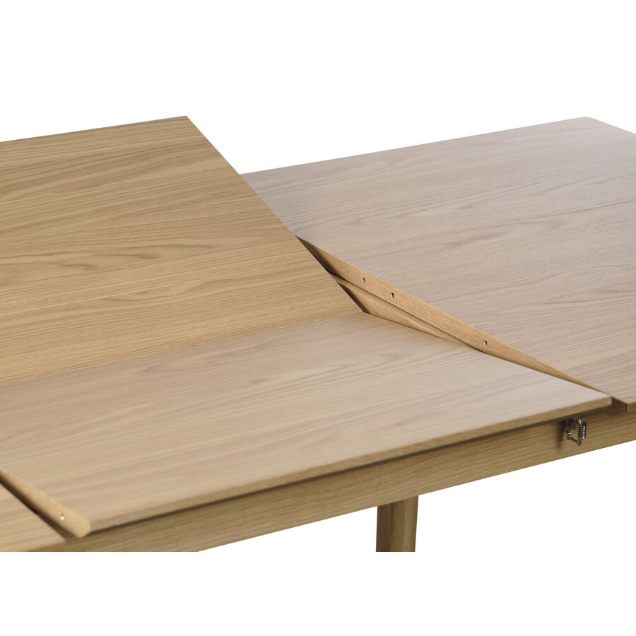 Bari Uitschuifbare Eettafel 140 -200 cm Naturel Eiken Bari Uitschuifbare Eettafel 140 -200 cm Naturel Eiken