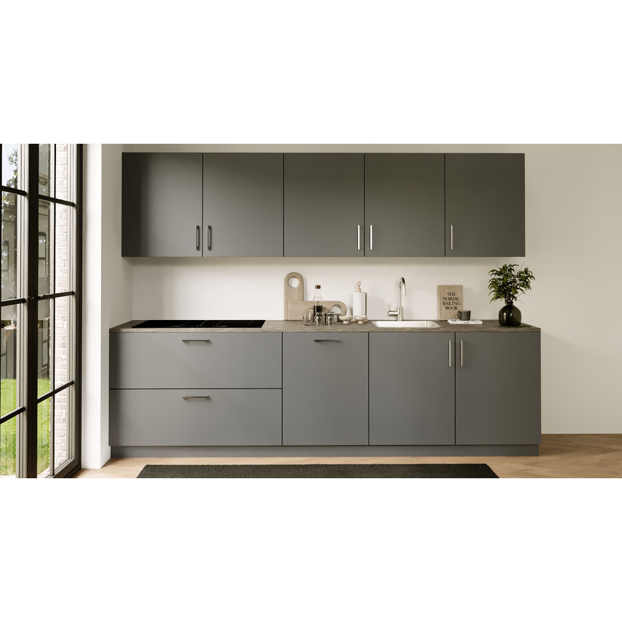 Turin Mint Parallel Keuken Grafiet