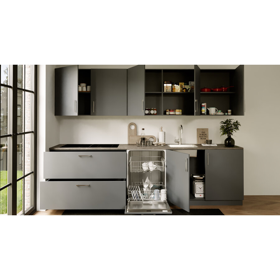 Turin Mint Parallel Keuken Grafiet