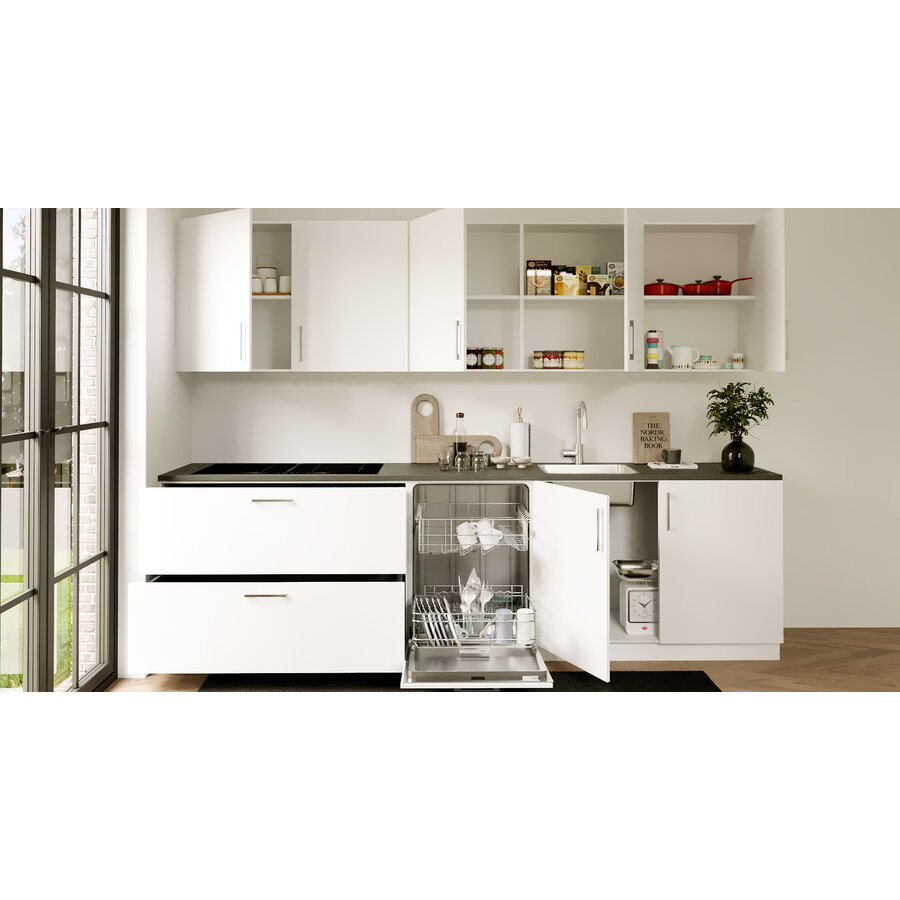 Eco Mint Parallel Keuken Hoogglans Alpine Wit Eco Mint Parallel Keuken Hoogglans Alpine Wit
