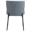 Glam Mistblauw Bouclé Eetkamerstoel