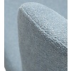 Glam Mistblauw Bouclé Eetkamerstoel