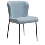 Dan Form Glam Mistblauw Bouclé Eetkamerstoel Dan Form Glam Mistblauw Bouclé Eetkamerstoel