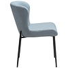 Glam Mistblauw Bouclé Eetkamerstoel