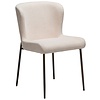 Glam Creools Roze Bouclé Eetkamerstoel