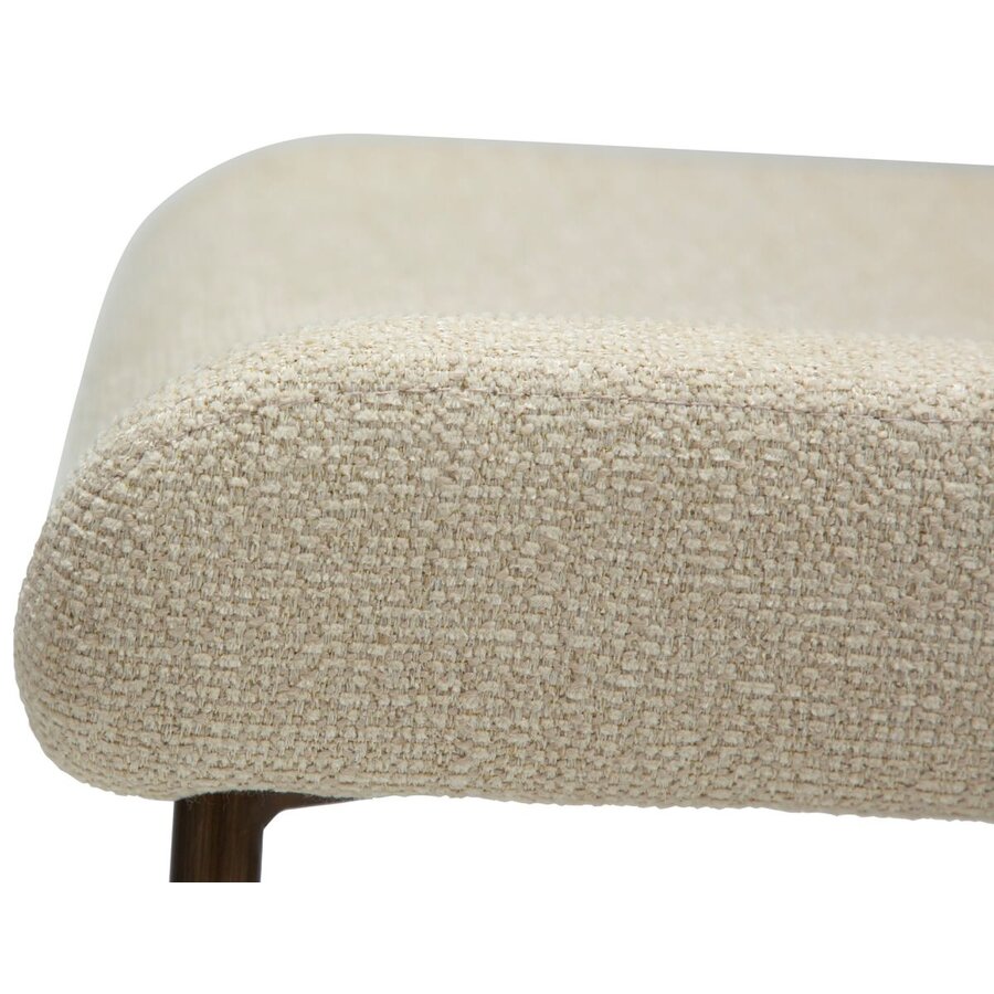 Glam Amandel Bouclé Eetkamerstoel Glam Amandel Bouclé Eetkamerstoel