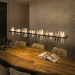 Davidi Design Gloed Glass 14L Hanglamp Amber/Chroom Davidi Design Gloed Glass 14L Hanglamp Amber/Chroom