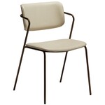 Dan Form Zed Eetkamerstoel Amandel Kunstleer