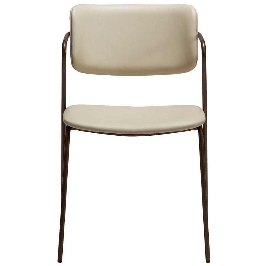 Zed Eetkamerstoel Amandel Kunstleer