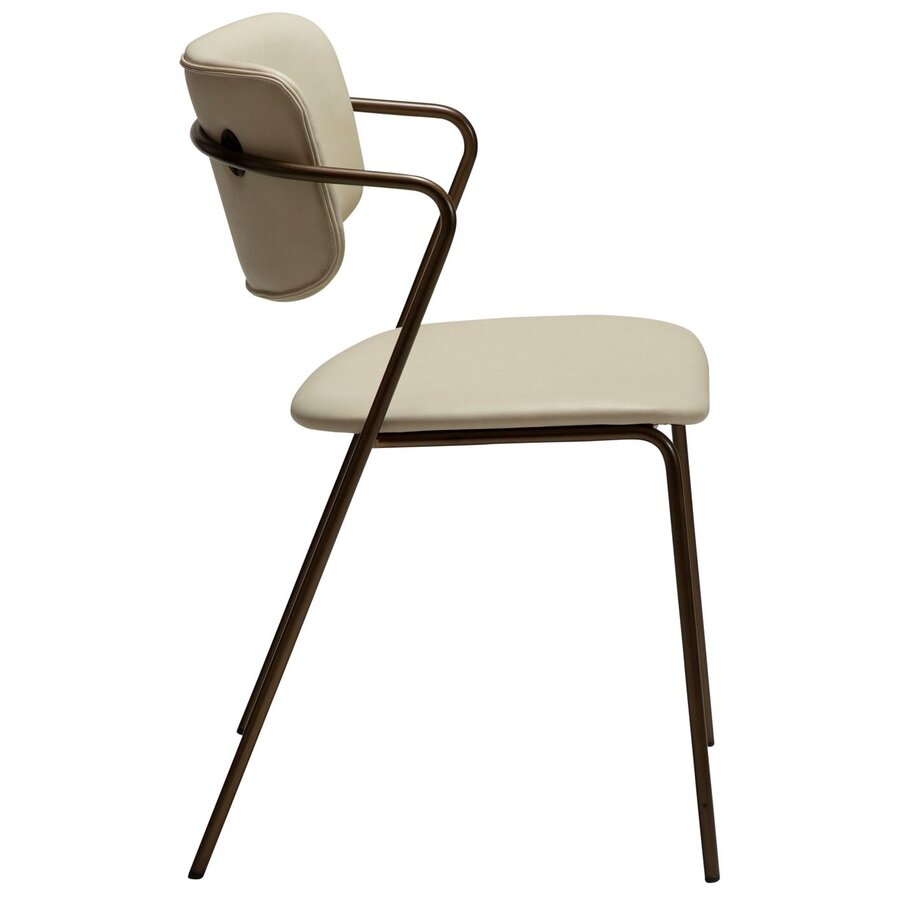 Zed Eetkamerstoel Amandel Kunstleer