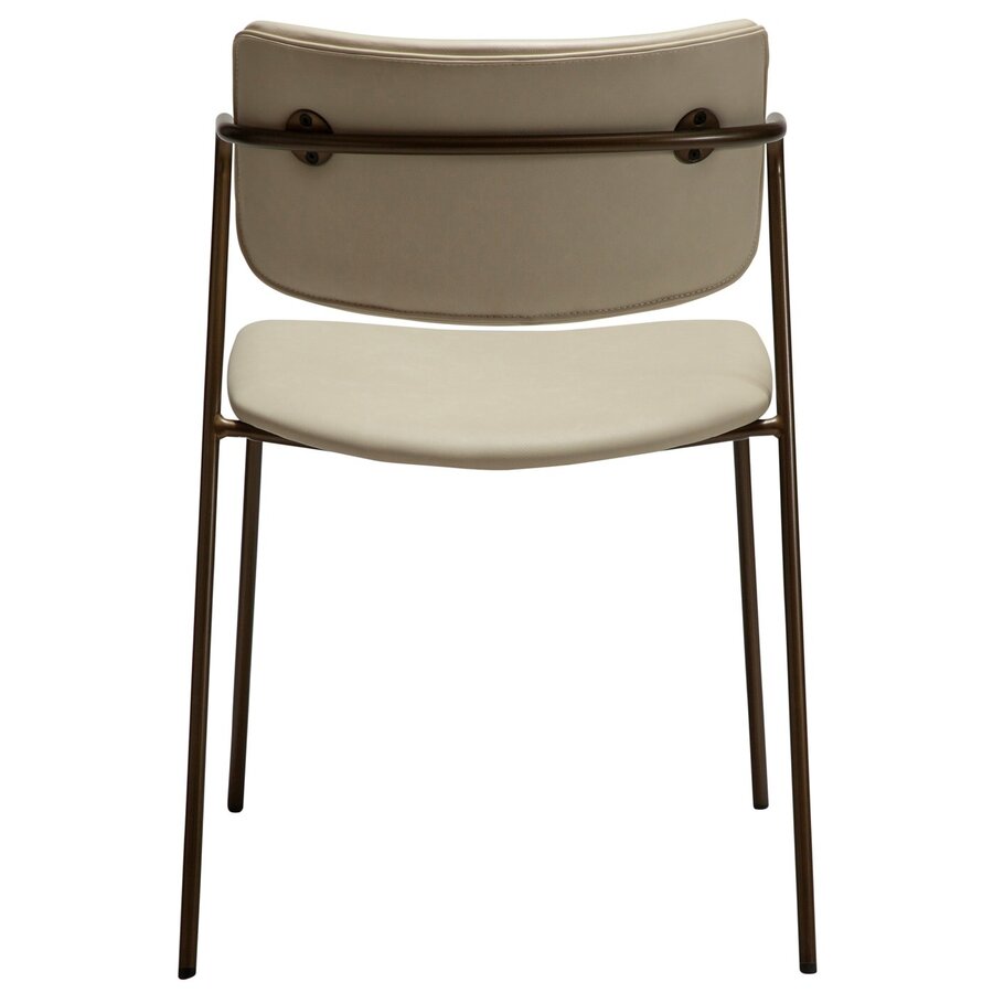 Zed Eetkamerstoel Amandel Kunstleer