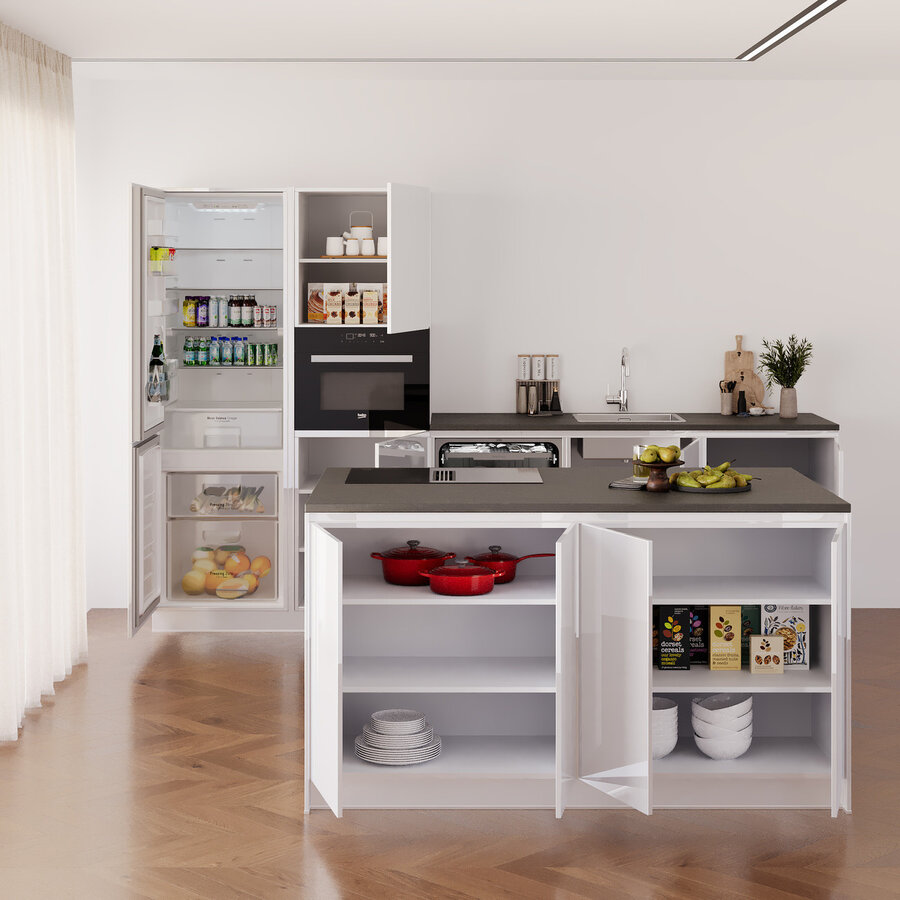 Eco Citrus Eiland Keuken Hoogglans Alpine Wit