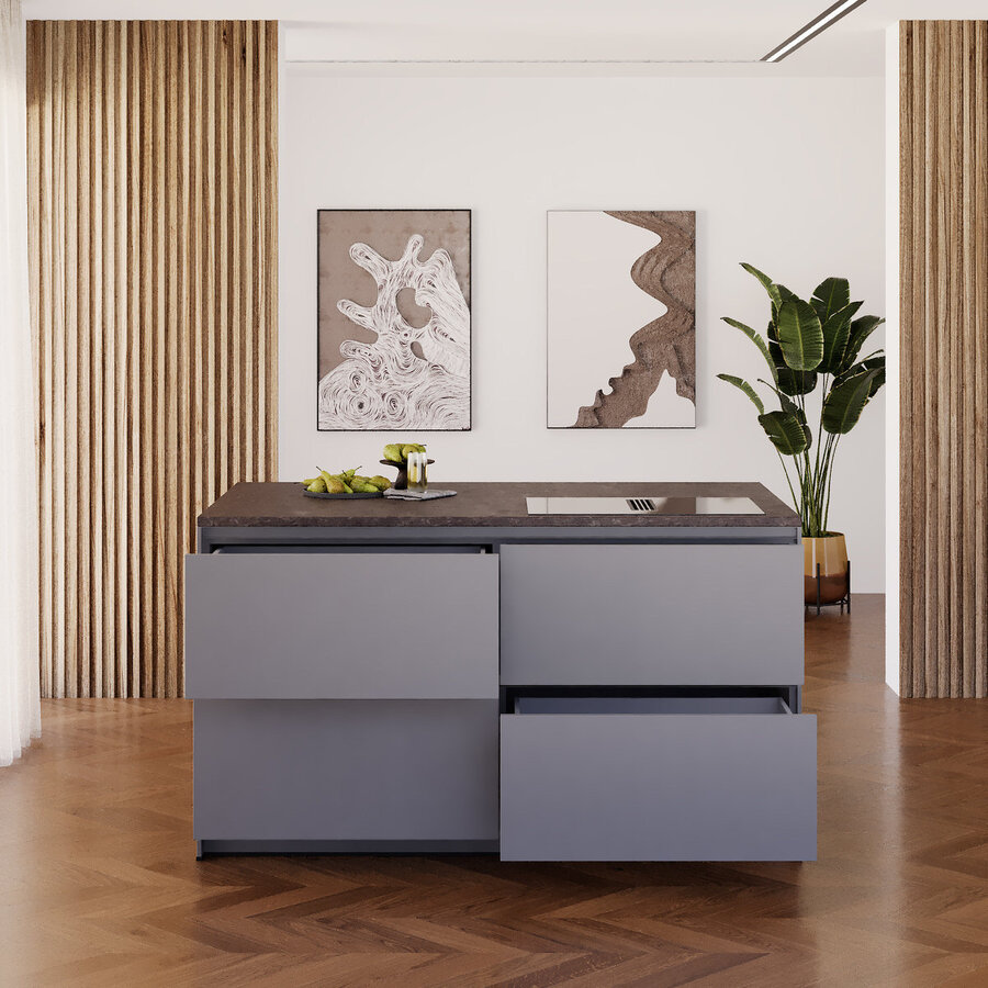 Turin Citrus Eiland Keuken Grafiet Turin Citrus Eiland Keuken Grafiet