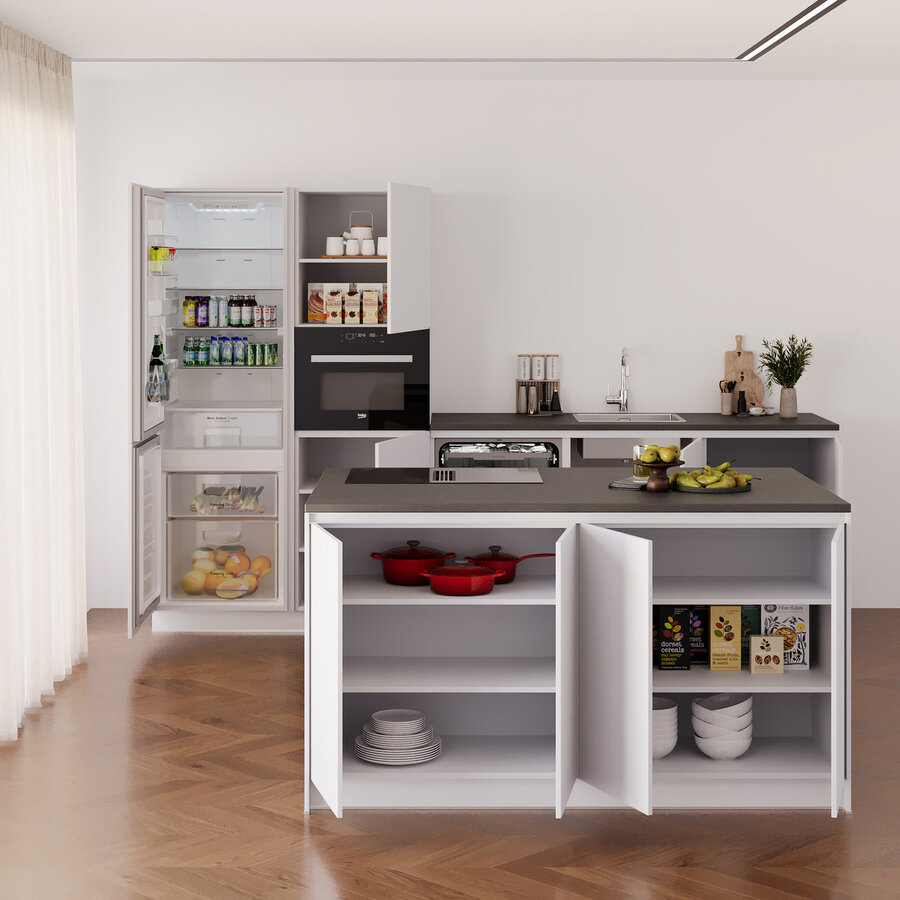 Turin Citrus Eiland Keuken Alpine Wit