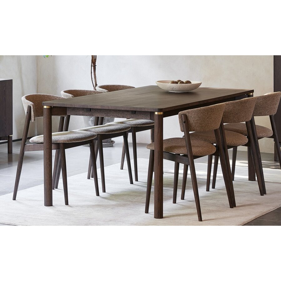 Arun Espresso Bruin Eettafel 180 x 95 cm Arun Espresso Bruin Eettafel 180 x 95 cm