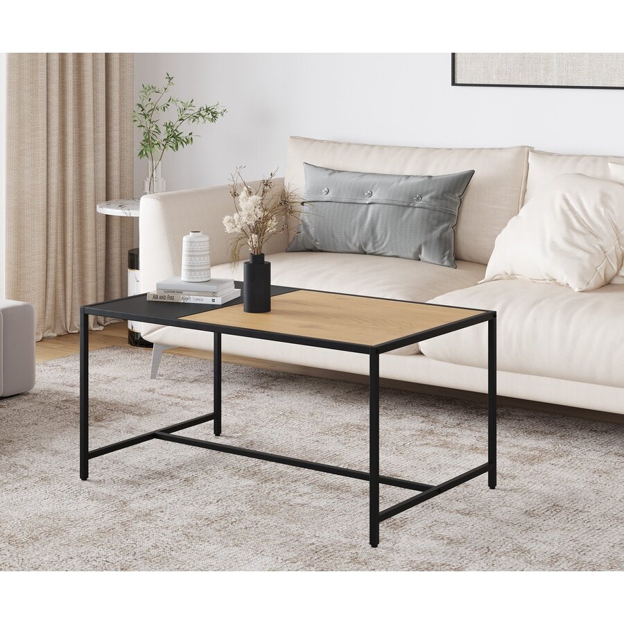 Altino Rechthoekige Salontafel Eiken/Zwart Altino Rechthoekige Salontafel Eiken/Zwart