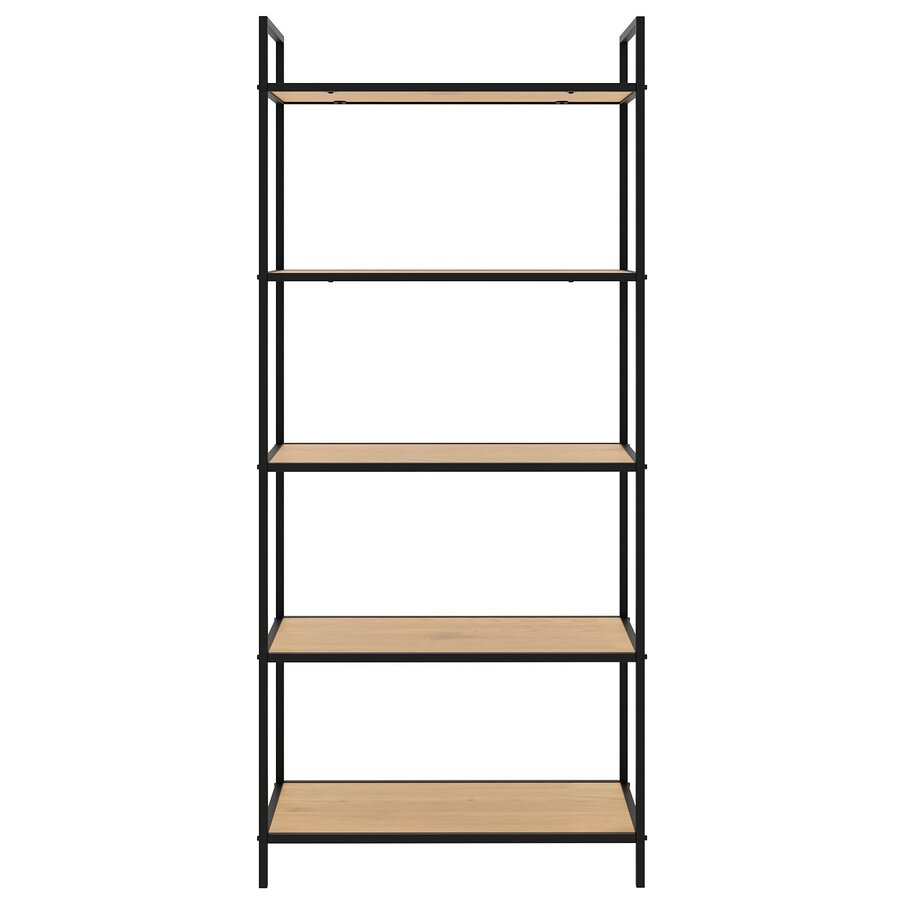 Altino H156 Boekenkast Eiken / Zwart Altino H156 Boekenkast Eiken / Zwart