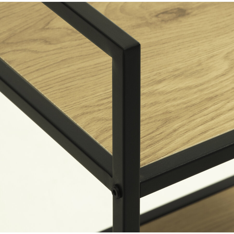 Altino H88 Boekenkast Eiken / Zwart Altino H88 Boekenkast Eiken / Zwart