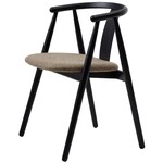 Hygge Interiors Relate Eetkamerstoel Zwart Eiken / Latte Hygge Interiors Relate Eetkamerstoel Zwart Eiken / Latte