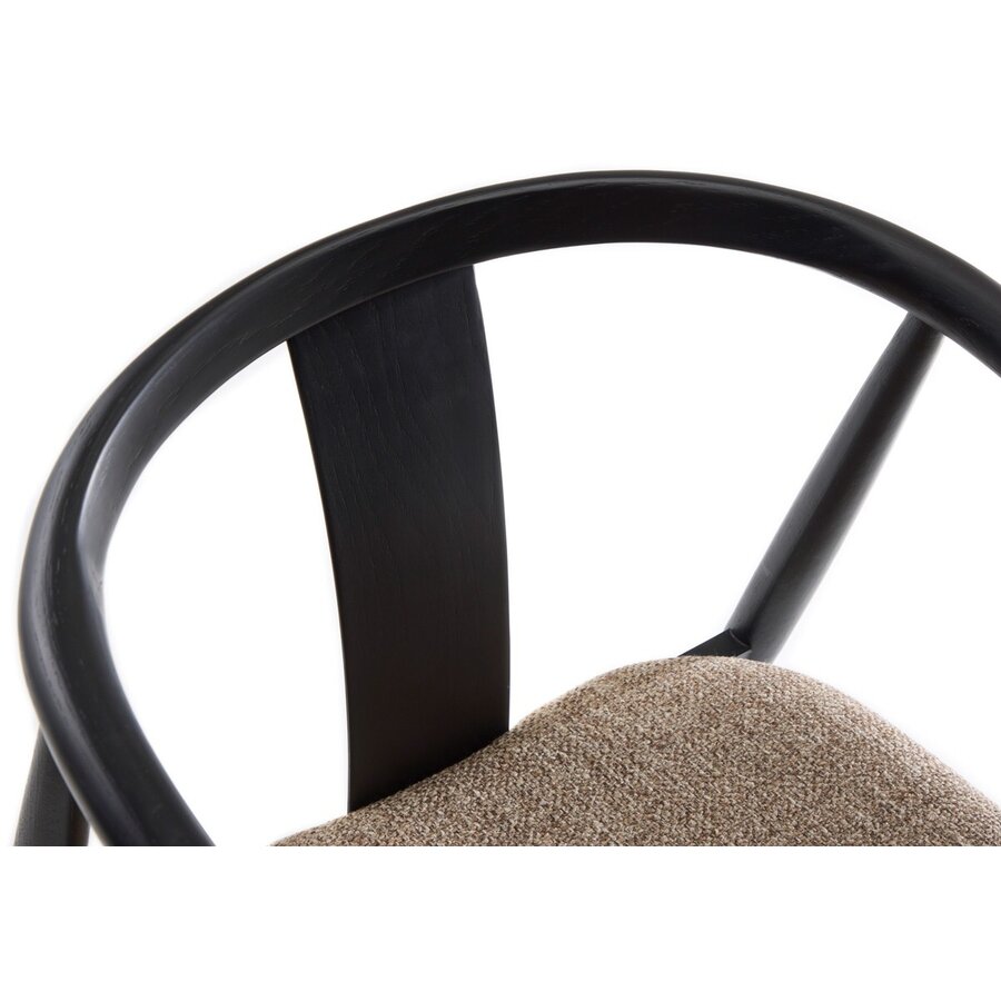 Relate Eetkamerstoel Zwart Eiken / Latte Relate Eetkamerstoel Zwart Eiken / Latte