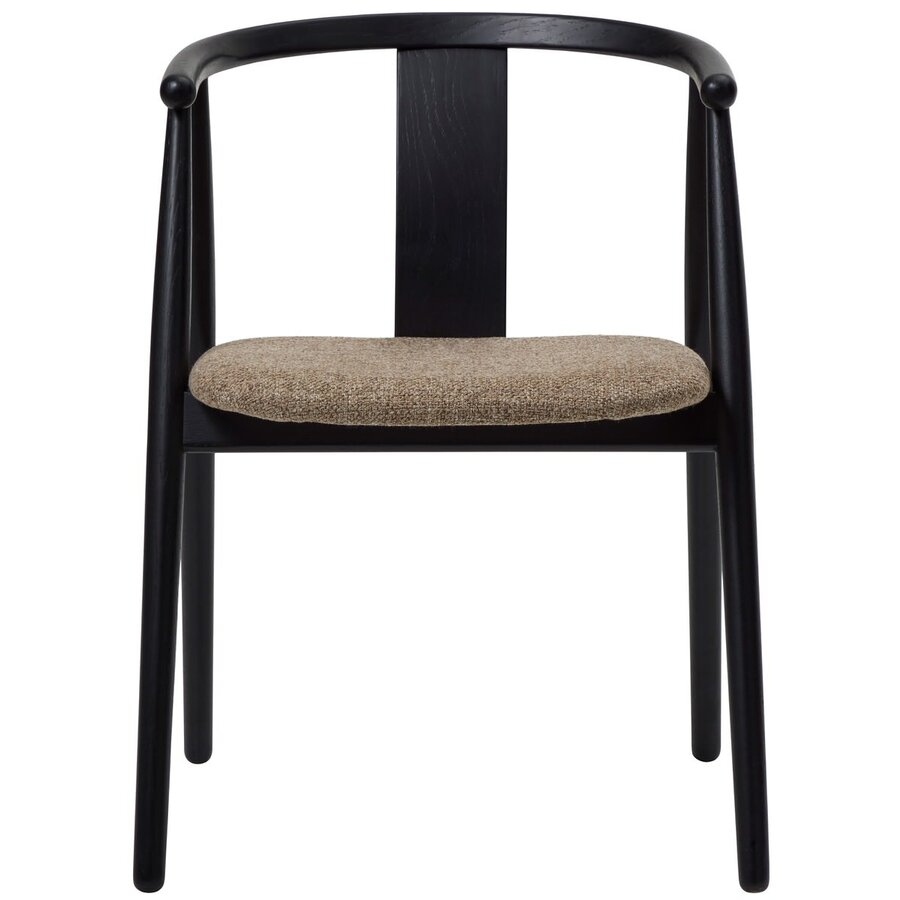 Relate Eetkamerstoel Zwart Eiken / Latte Relate Eetkamerstoel Zwart Eiken / Latte