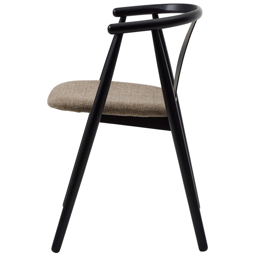 Relate Eetkamerstoel Zwart Eiken / Latte Relate Eetkamerstoel Zwart Eiken / Latte