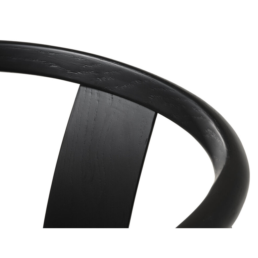 Relate Eetkamerstoel Zwart Eiken/Papieren Koord Relate Eetkamerstoel Zwart Eiken/Papieren Koord