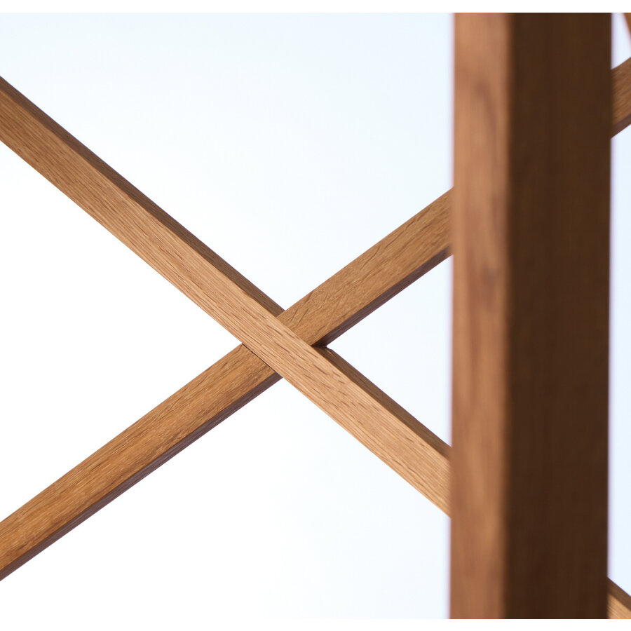 X-Shelf H198 cm Wandkast Eiken 6-Planken X-Shelf H198 cm Wandkast Eiken 6-Planken