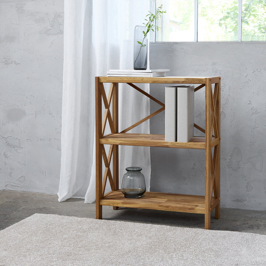 X-Shelf H87 cm Wandkast Eiken 3-Planken