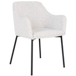 House Nordic Melilla Wit Bouclé Armstoel House Nordic Melilla Wit Bouclé Armstoel
