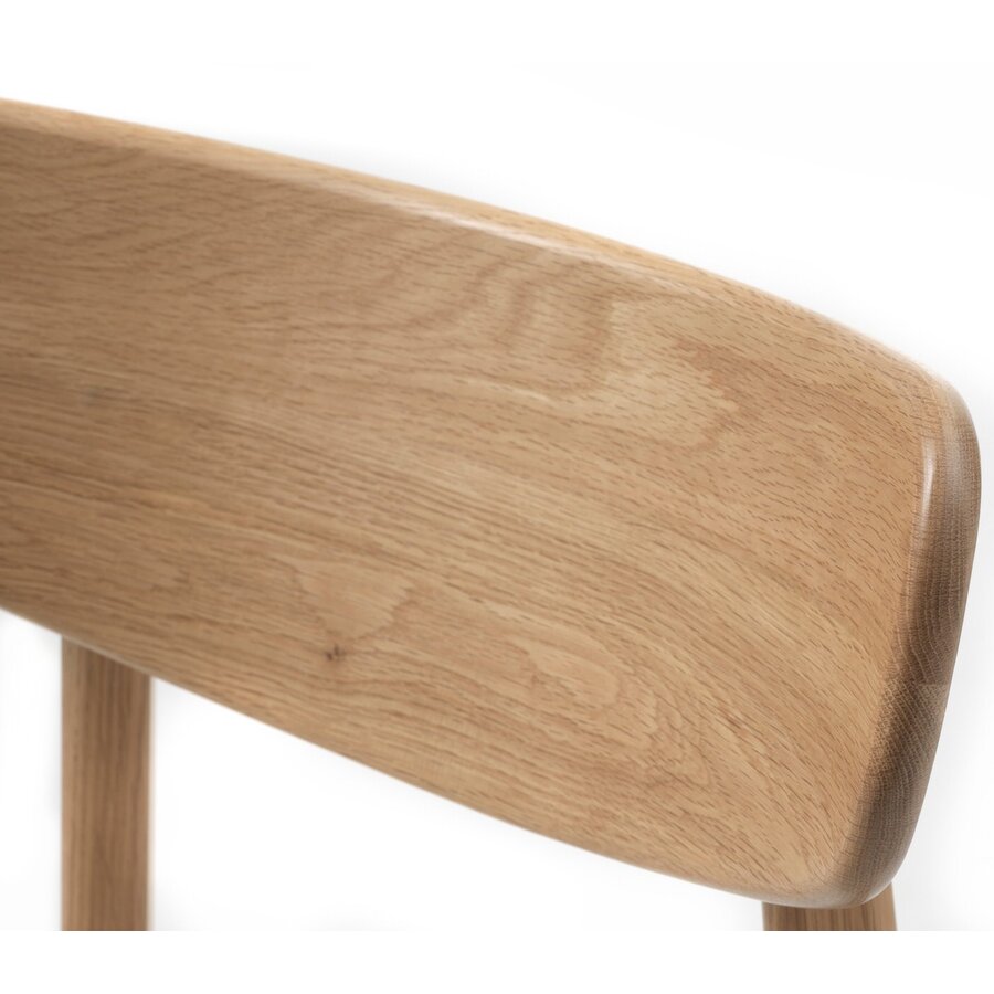 Elim Eetkamerstoel Eiken / Mid-Grijs Bouclé Elim Eetkamerstoel Eiken / Mid-Grijs Bouclé