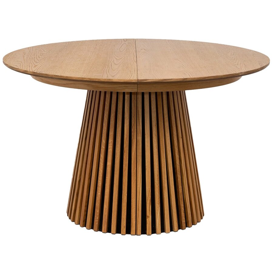 Osaka Eiken Eettafel Rond / Uitschuifbaar Osaka Eiken Eettafel Rond / Uitschuifbaar