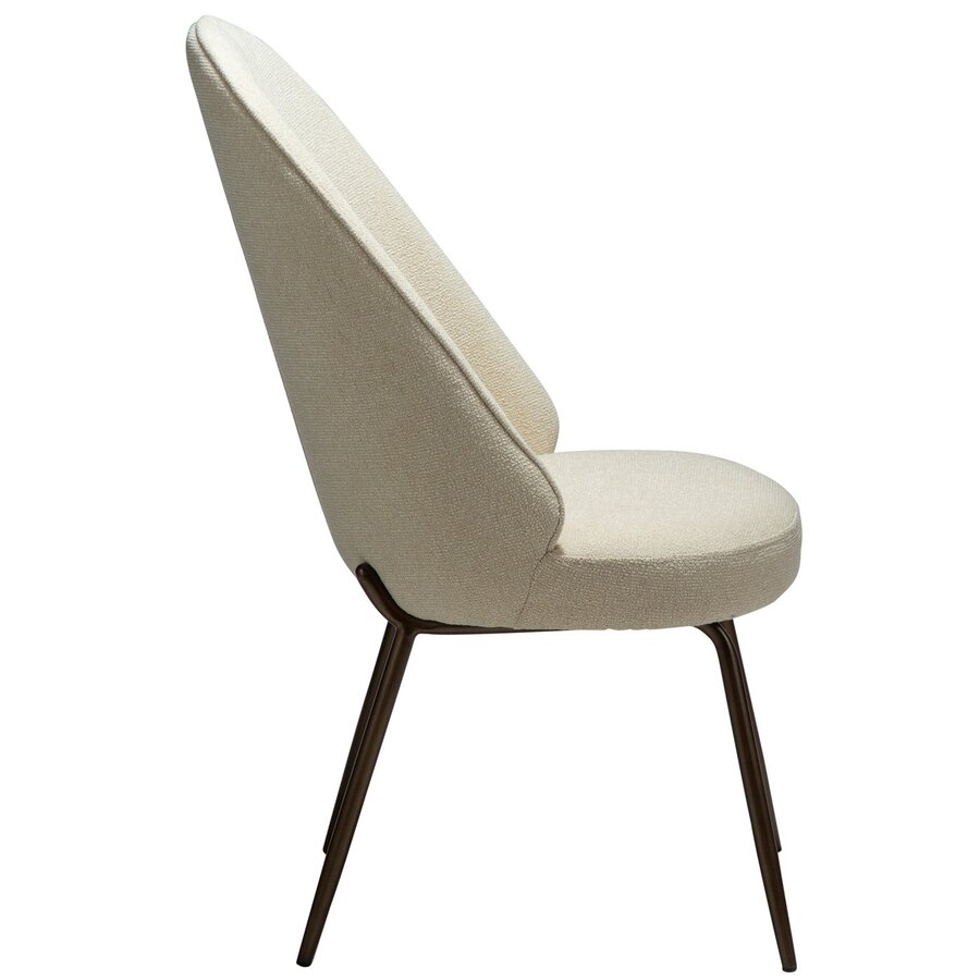 Utopia Amandel Bouclé Eetkamerstoel Utopia Amandel Bouclé Eetkamerstoel