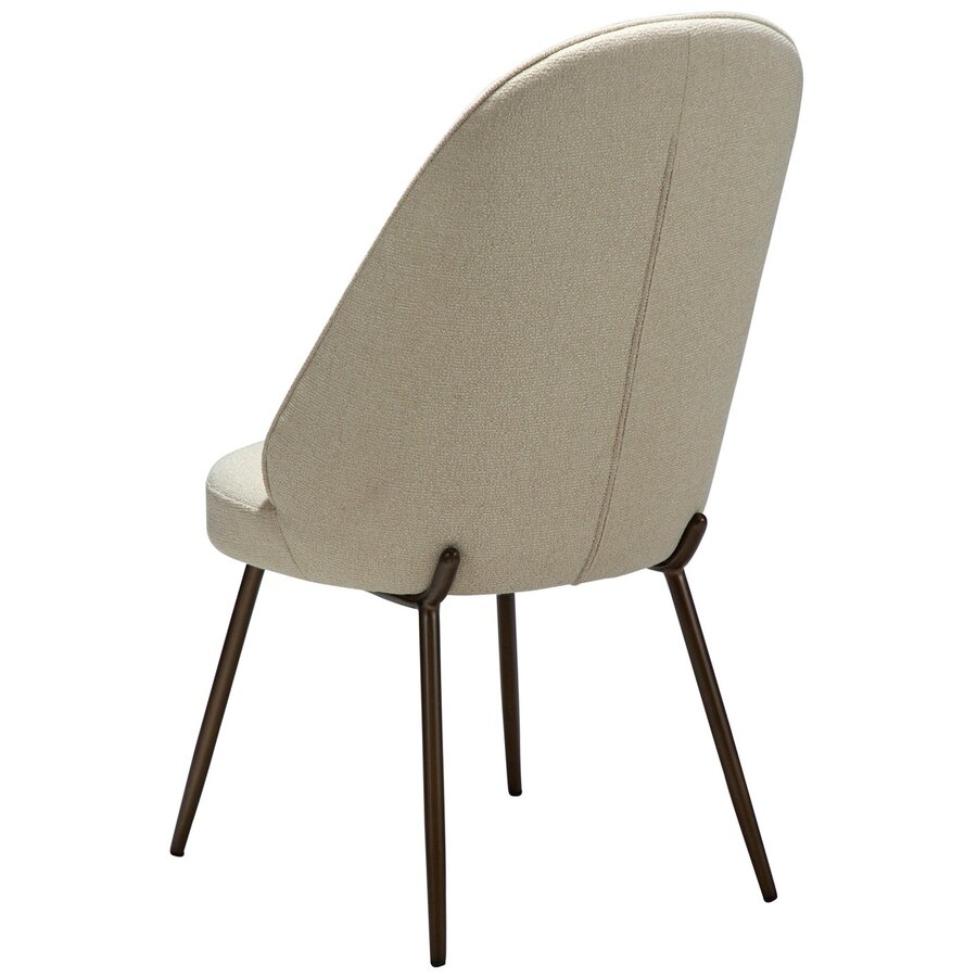 Utopia Amandel Bouclé Eetkamerstoel Utopia Amandel Bouclé Eetkamerstoel