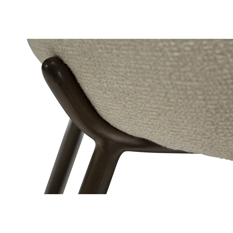 Utopia Amandel Bouclé Eetkamerstoel Utopia Amandel Bouclé Eetkamerstoel