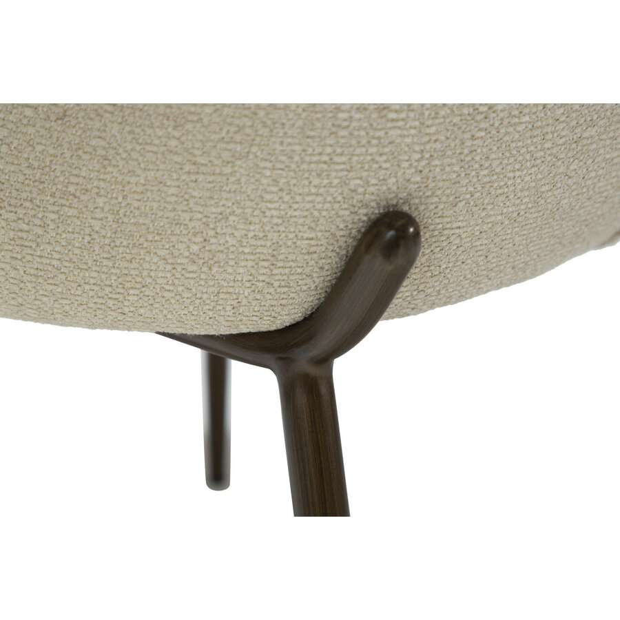 Utopia Amandel Bouclé Eetkamerstoel Utopia Amandel Bouclé Eetkamerstoel