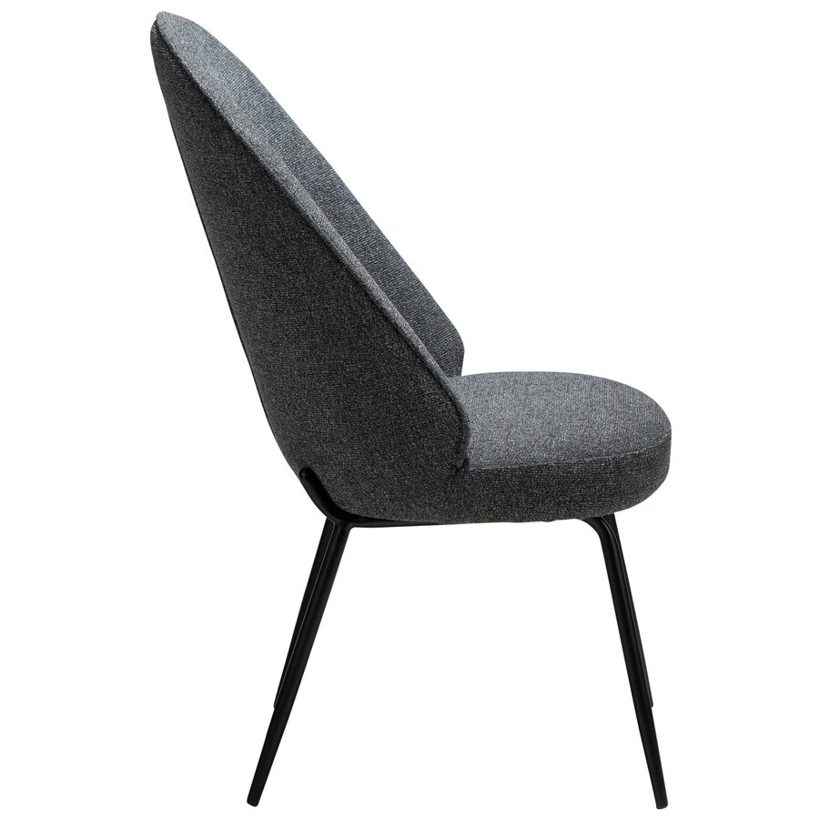 Utopia Grijs Bouclé Eetkamerstoel