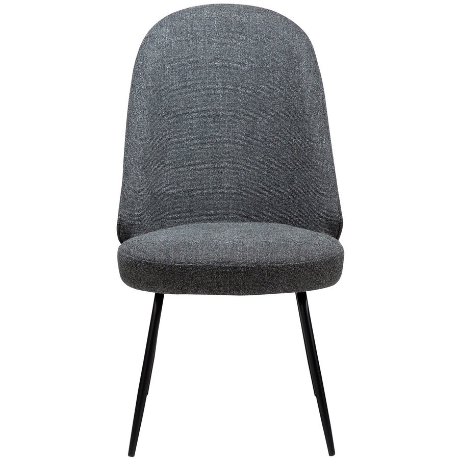 Utopia Grijs Bouclé Eetkamerstoel