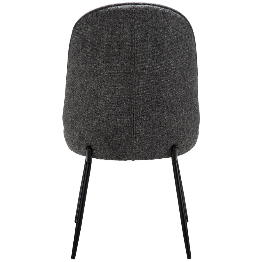 Utopia Grijs Bouclé Eetkamerstoel