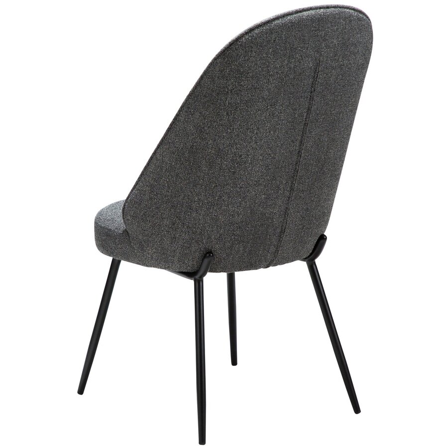 Utopia Grijs Bouclé Eetkamerstoel