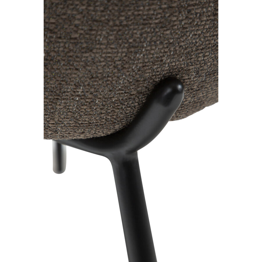 Utopia Bruin Bouclé Eetkamerstoel Utopia Bruin Bouclé Eetkamerstoel