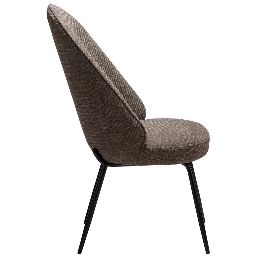 Utopia Bruin Bouclé Eetkamerstoel Utopia Bruin Bouclé Eetkamerstoel